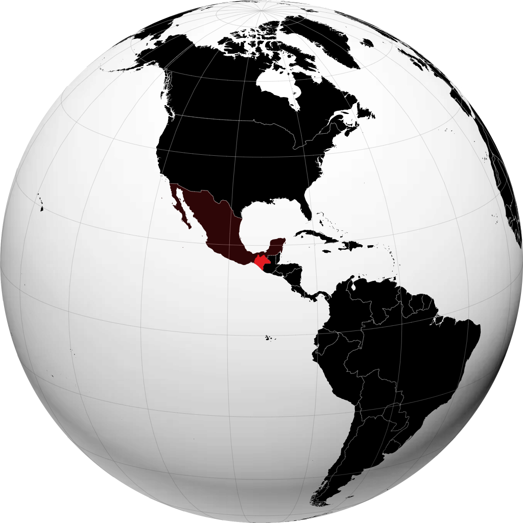 Chiapas på globusen