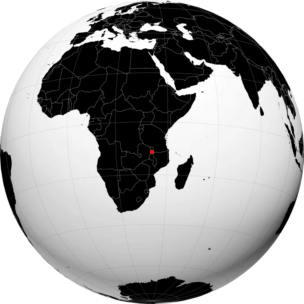 Mzuzu på globusen