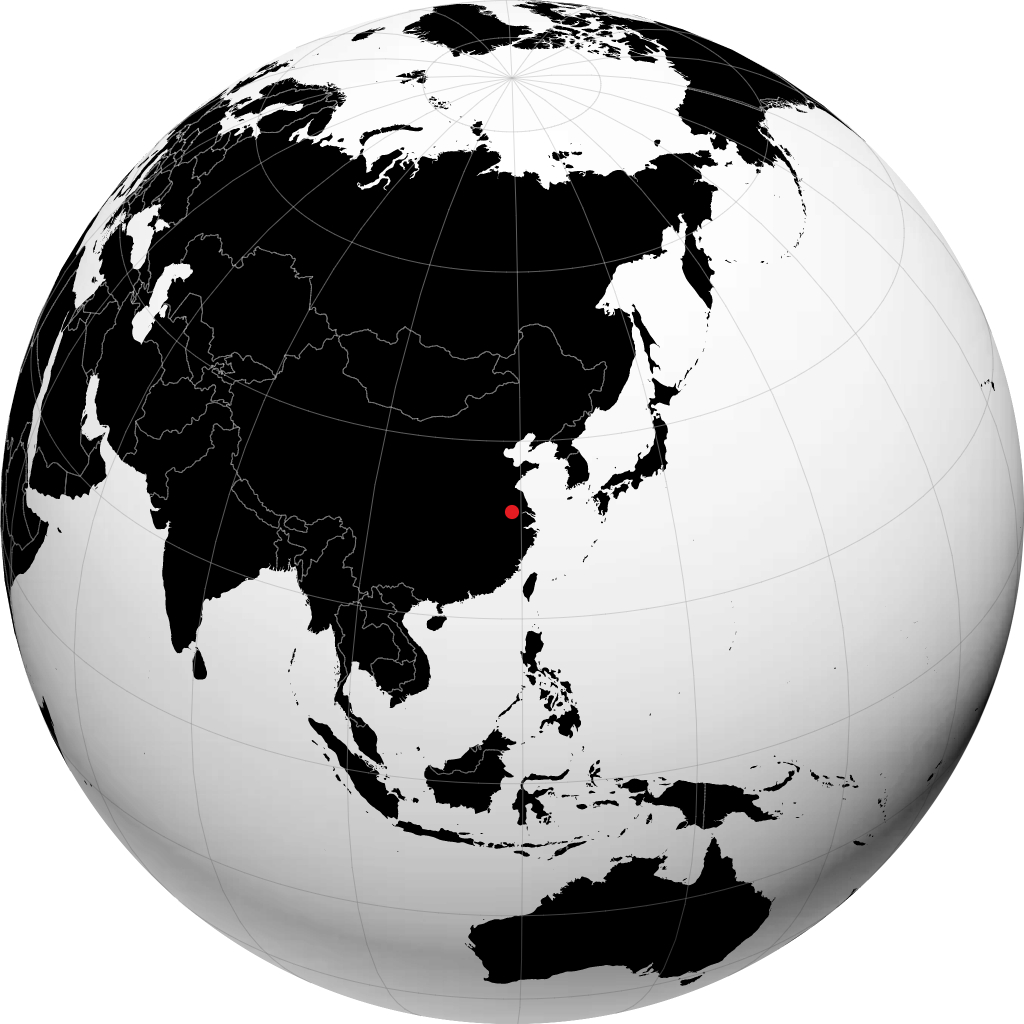Nanjing på globusen