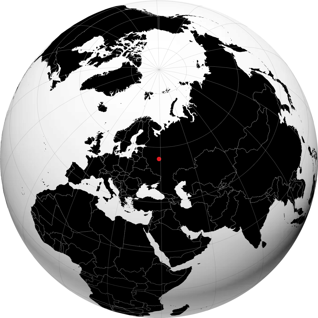 Orekhovo-Zuyevo på globusen