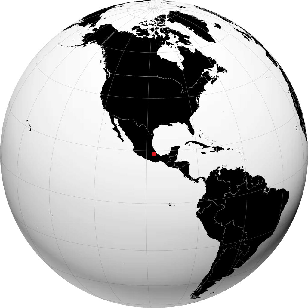 Orizaba på globusen