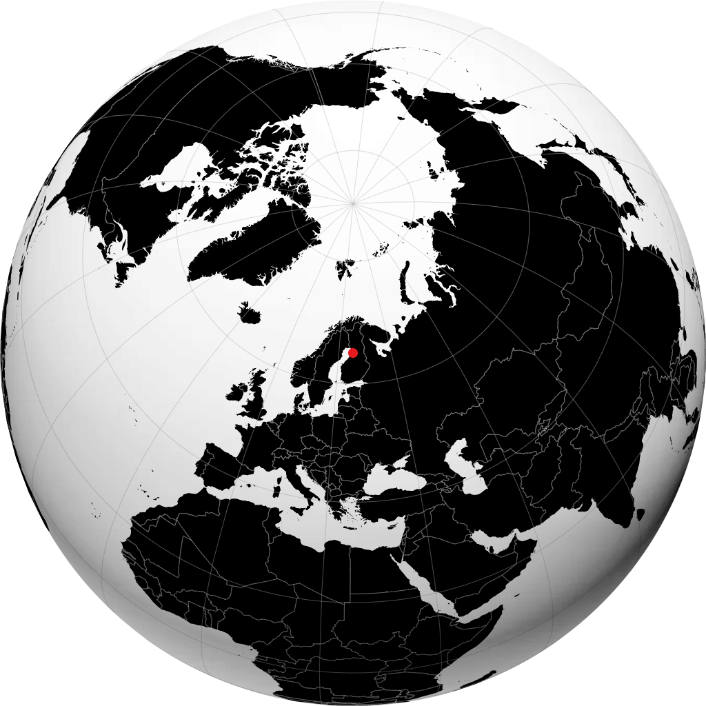 Oulu på globusen