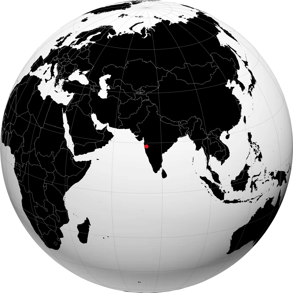 Pimpri-Chinchwad på globusen
