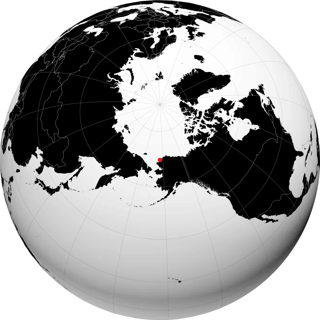 Point Lay på globusen