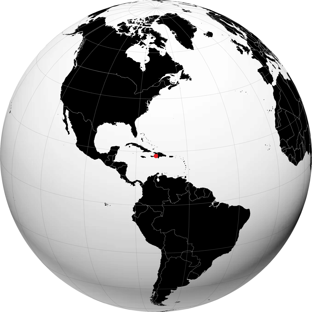 Port-au-Prince på globusen