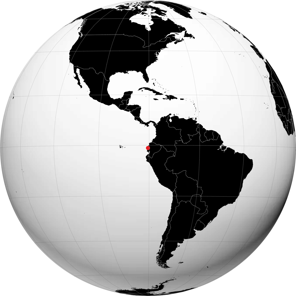 Portoviejo på globusen