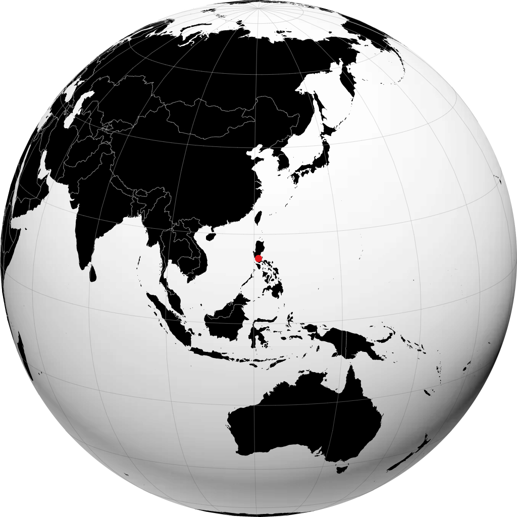 Quezon City på globusen