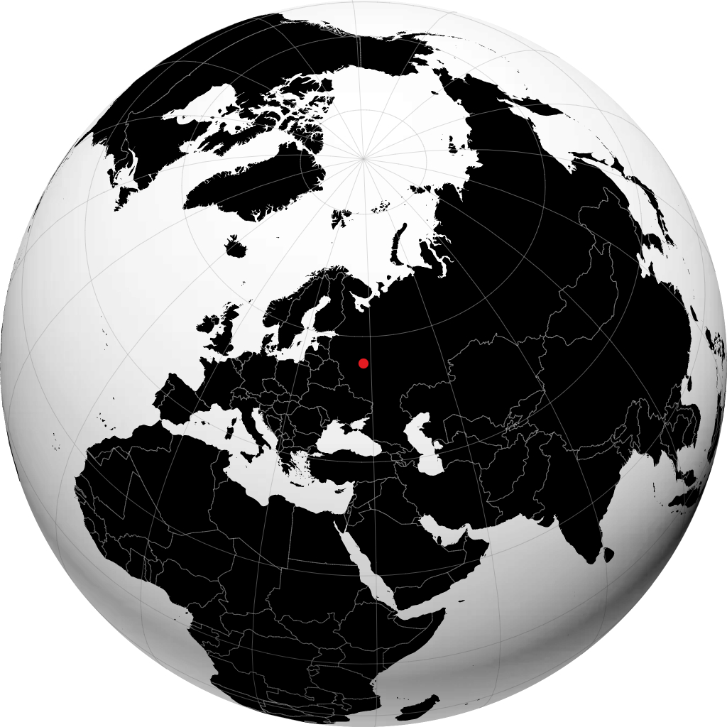 Reutov på globusen