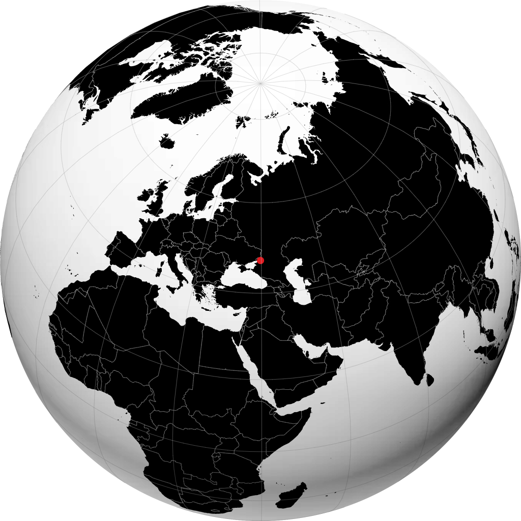 Rostov-na-Don på globusen
