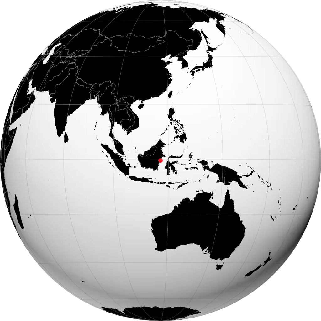 Samarinda på globusen