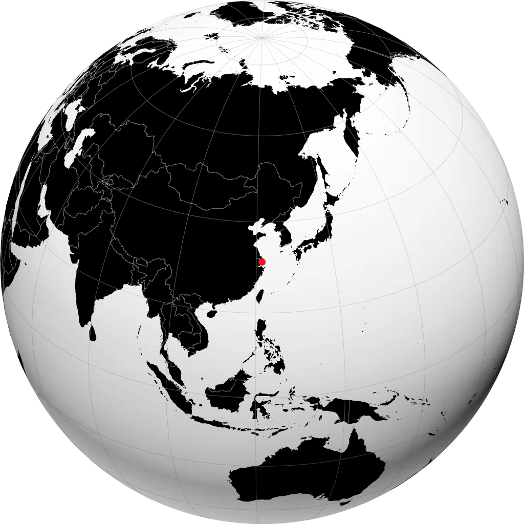 Shanghai på globusen