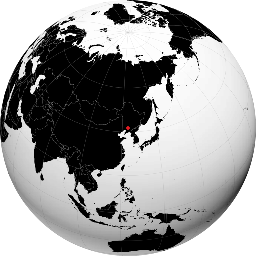 Shenyang på globusen