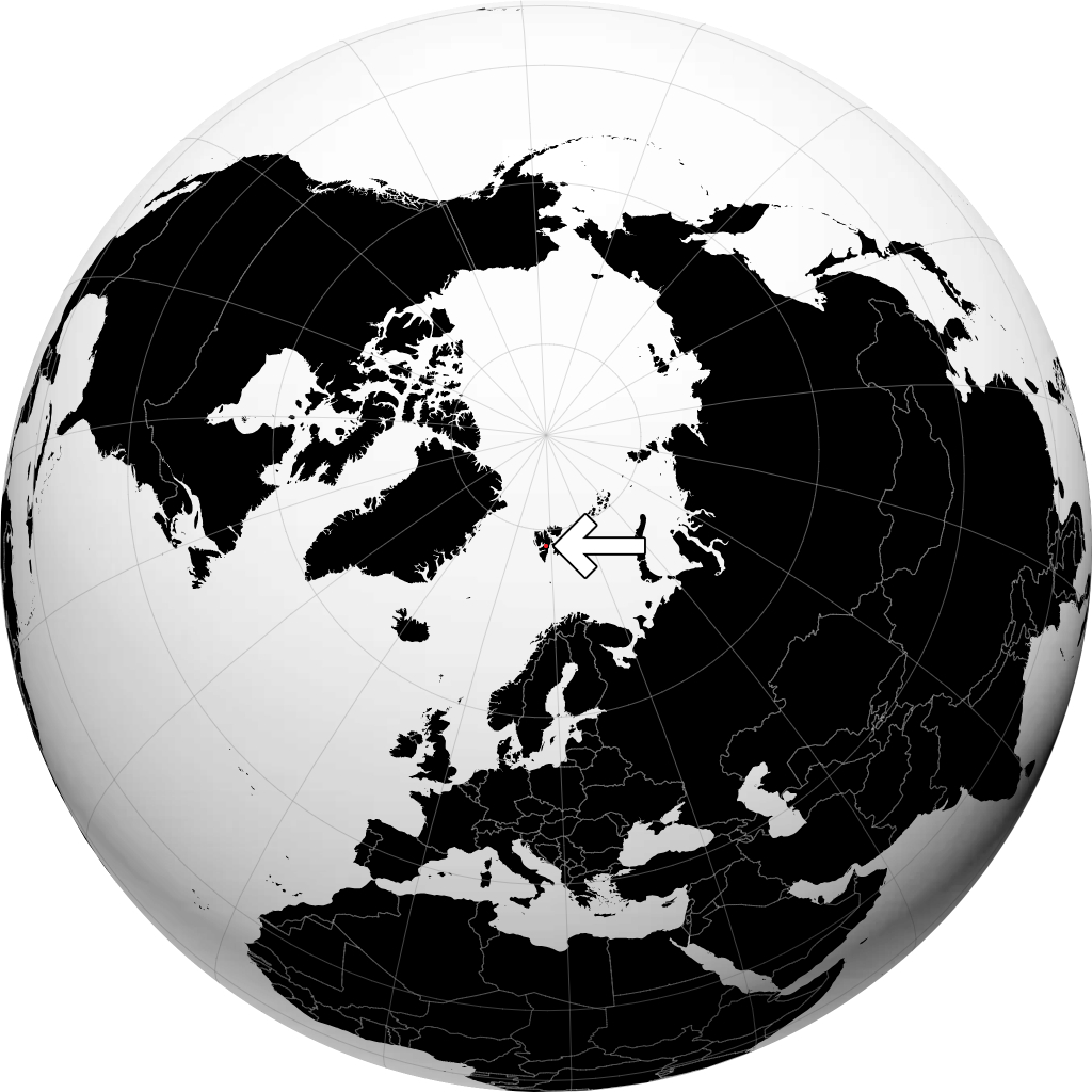 Svalbard og Jan Mayen på globusen