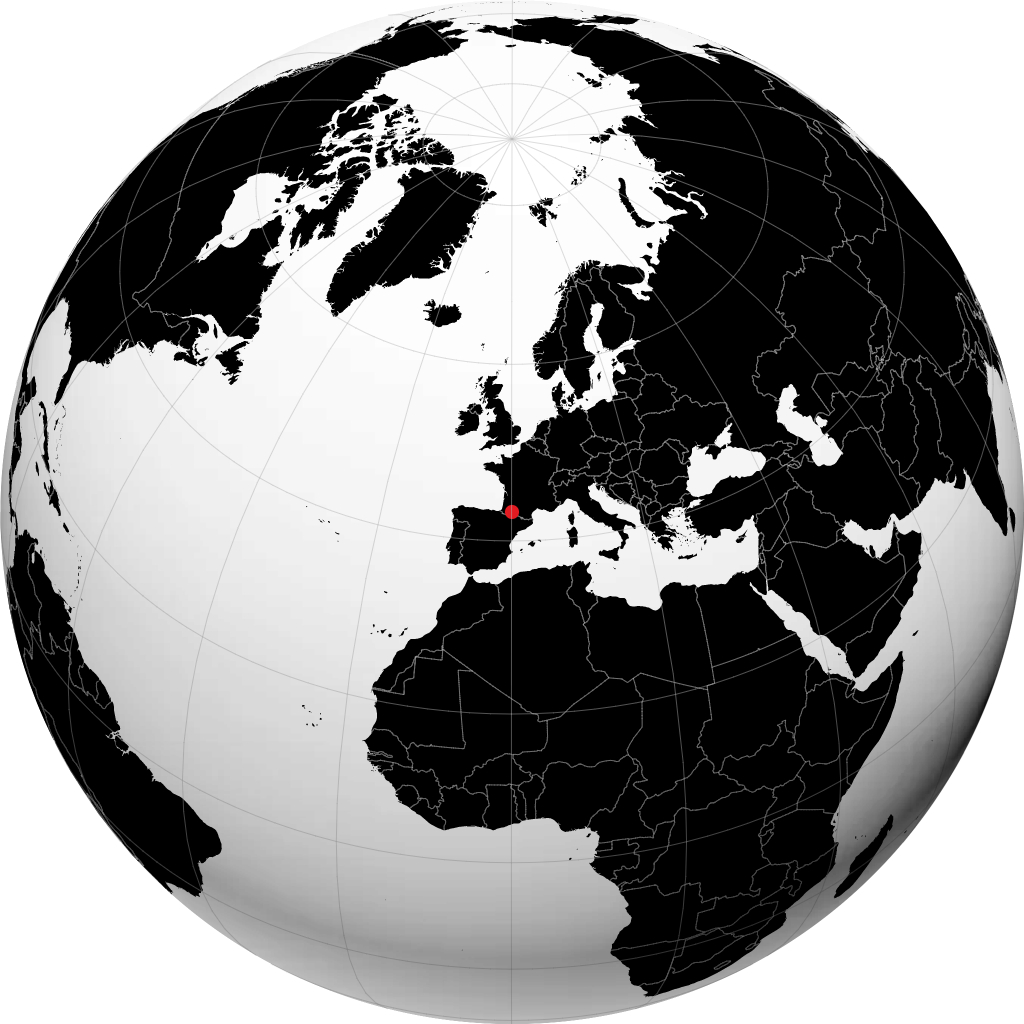 Tarbes på globusen