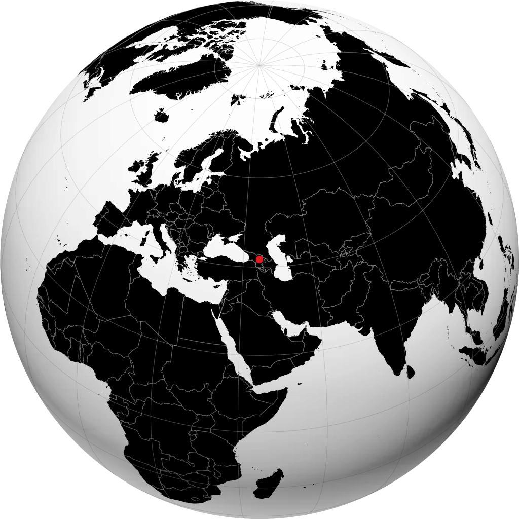 Tbilisi på globusen