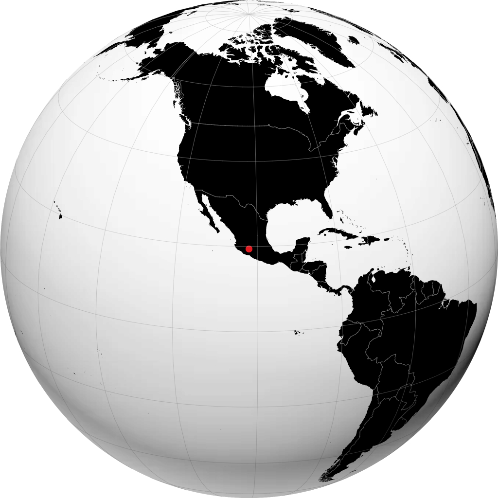 Uruapan på globusen