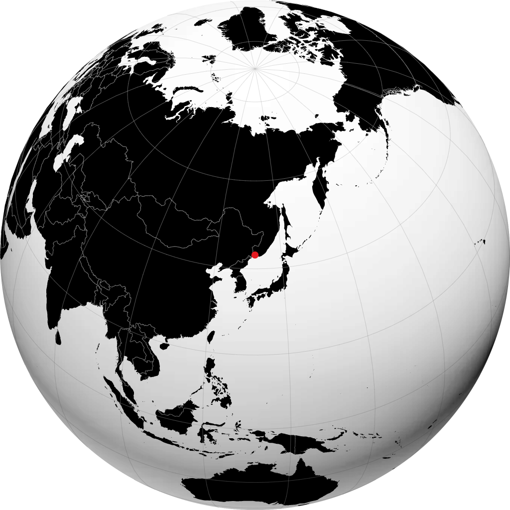 Vladivostok på globusen