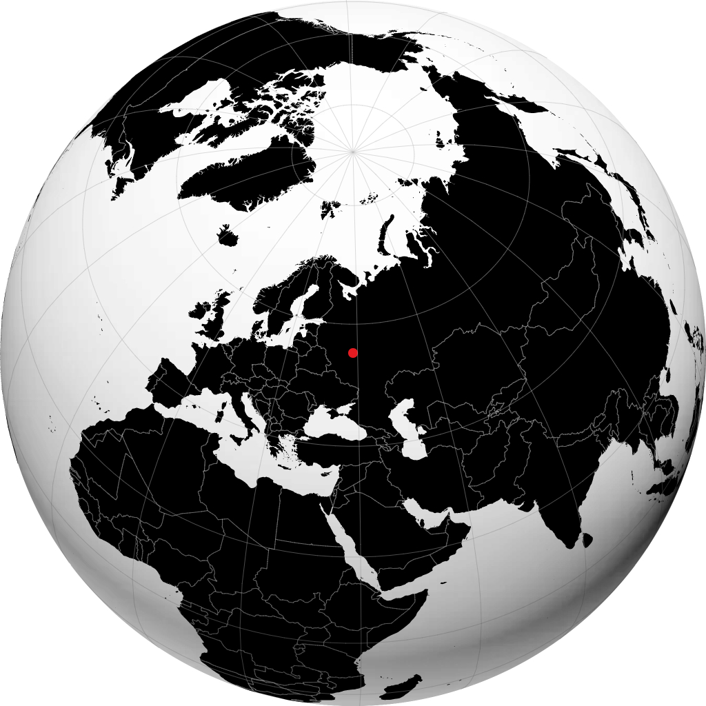 Voskresensk på globusen
