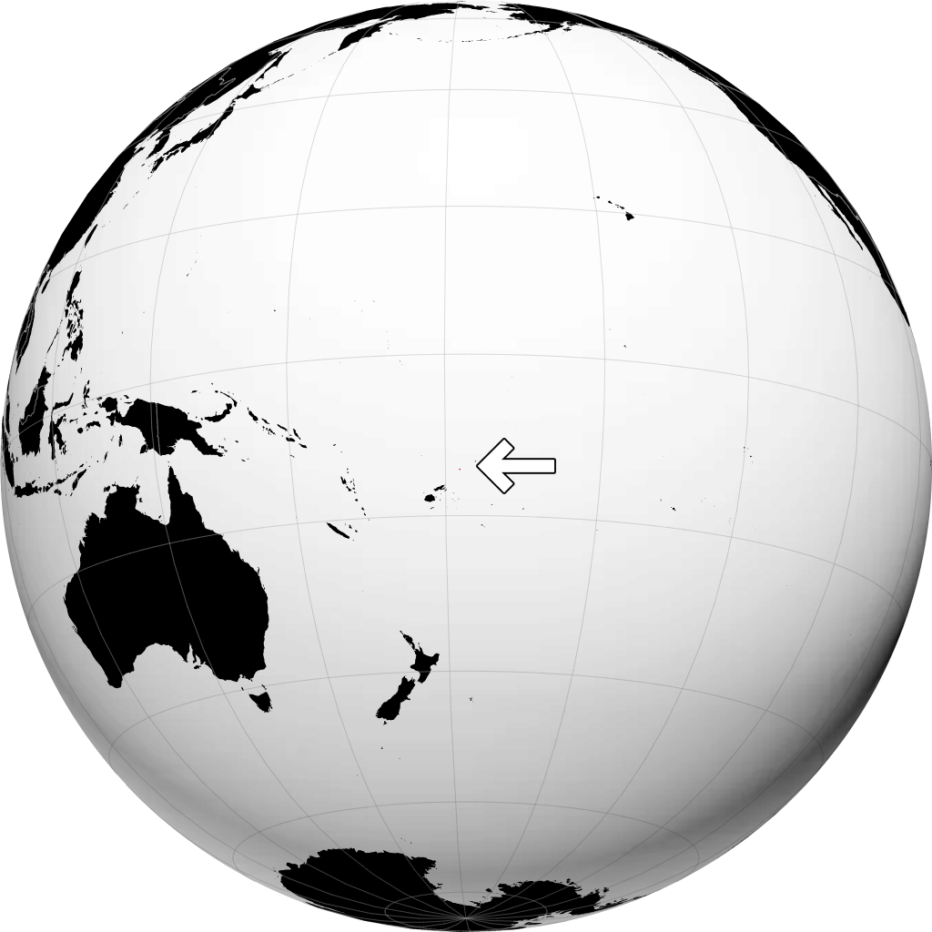 Wallis og Futuna på globusen