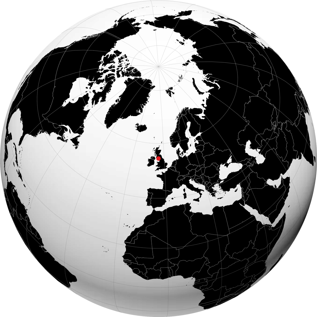 Whitehaven på globusen