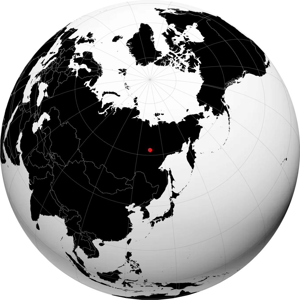 Yakutsk på globusen