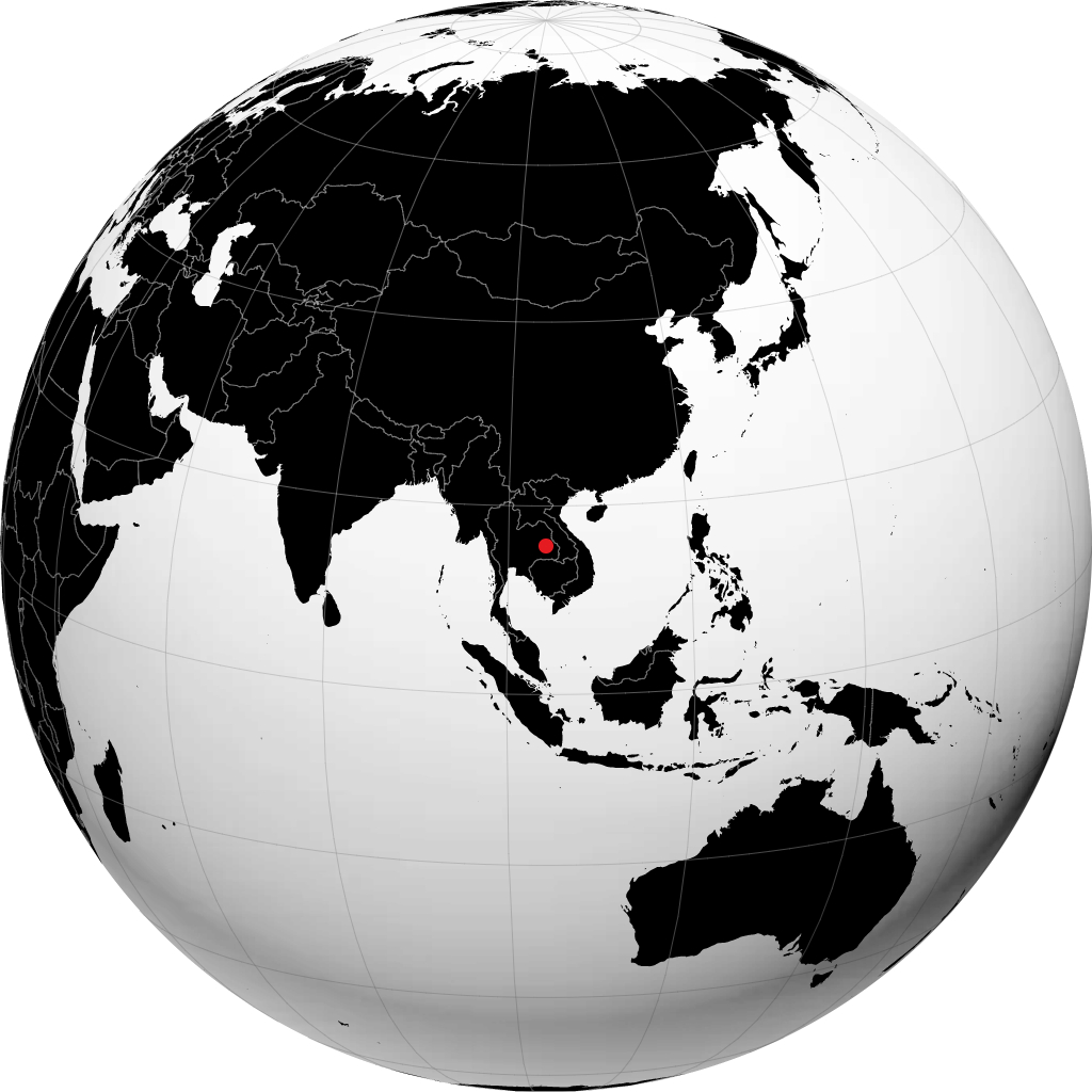 Yasothon på globusen