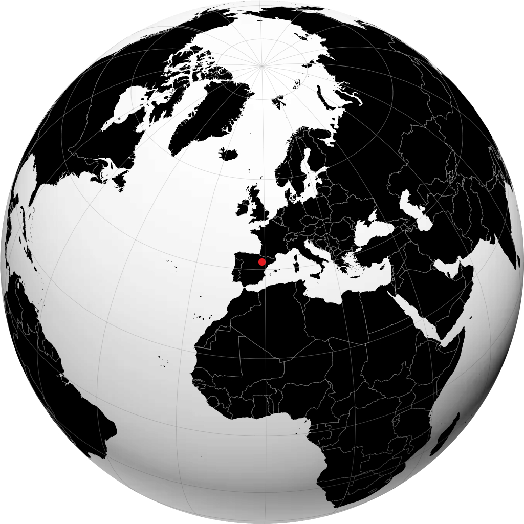 Zaragoza på globusen