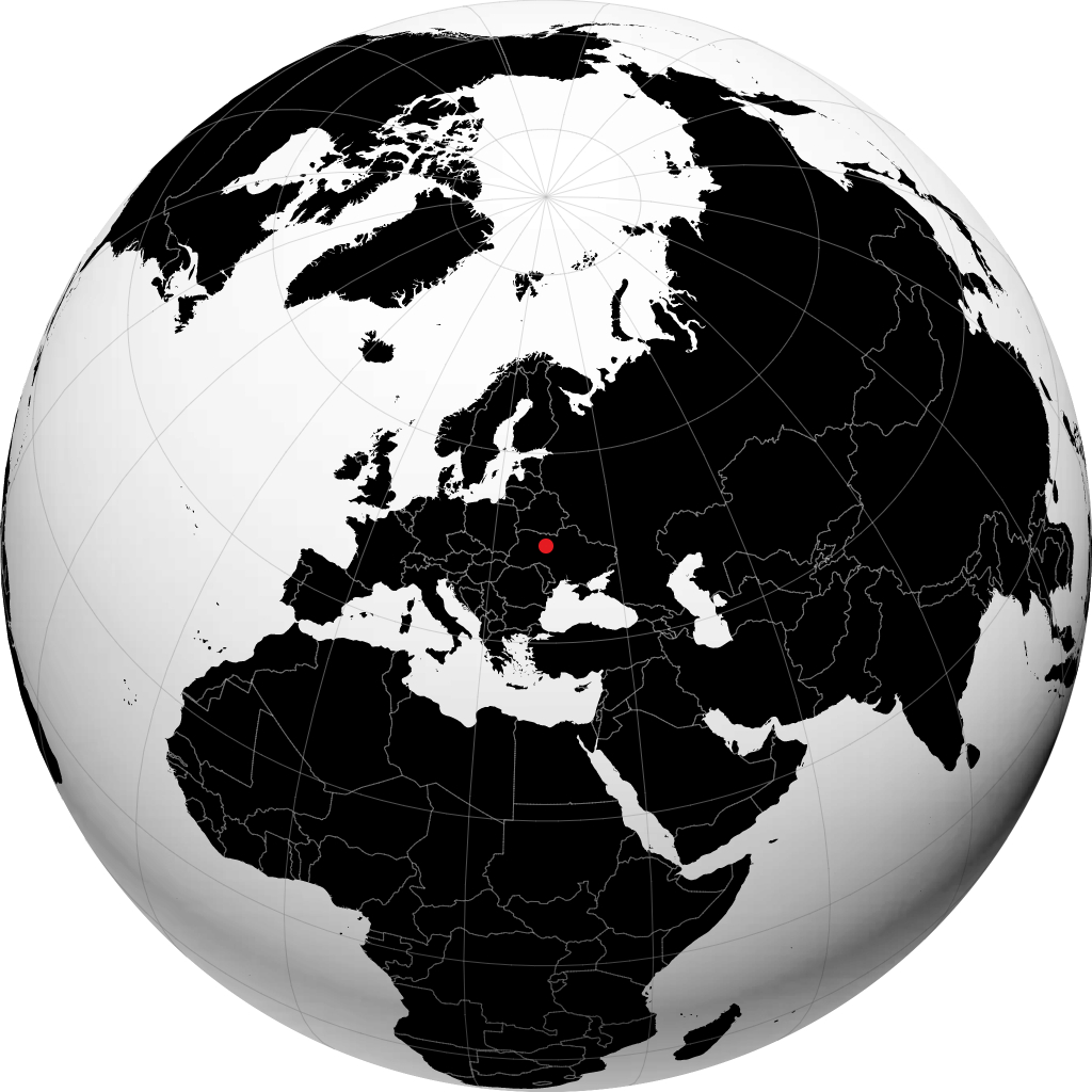 Zhytomyr på globusen